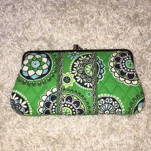 Vera Bradley Kisslock Clutch - Cupcake Green